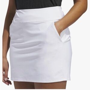Brand new white addidas golf skort size large